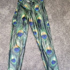 Black milk clothing peacock leggings